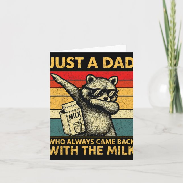 Tarjeta Just A Dad Who Always Came Back Men Fathers Day Da (Anverso)