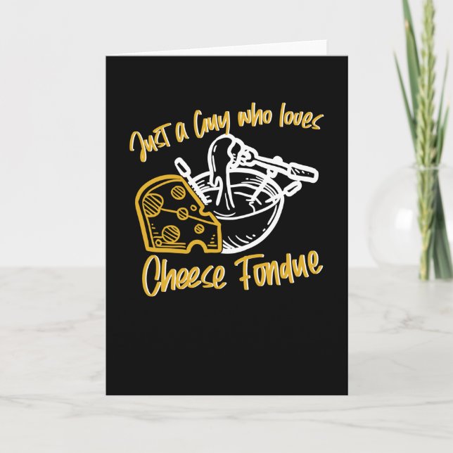 Tarjeta Just A Guy Cheese Fondue Guy Cheese (Anverso)