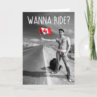 Tarjeta JUSTIN TRUDEAU: ¿Quieres andar?