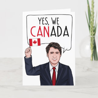 Tarjeta JUSTIN TRUDEAU: Sí, Canadá