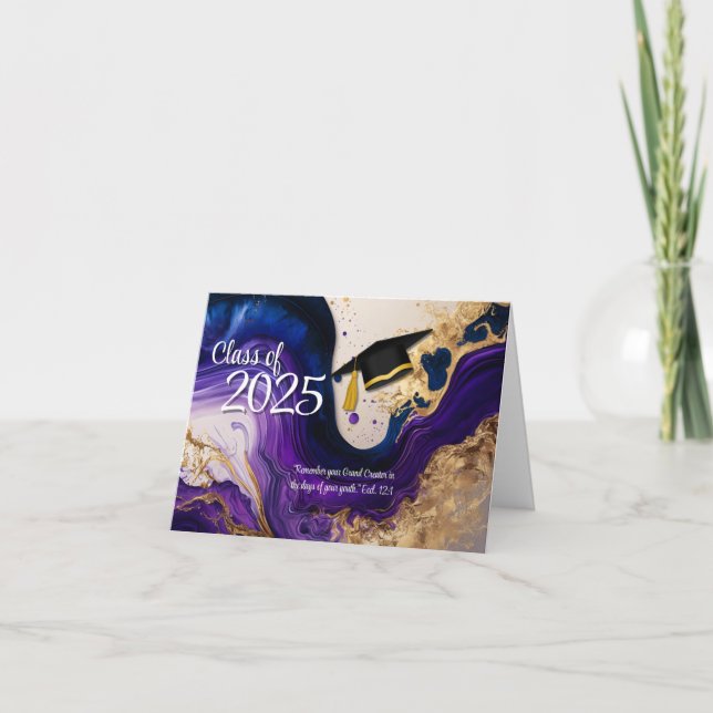 Tarjeta JW High School Graduation Card Eccl. 12:1 (Anverso)