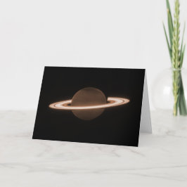 Tarjeta JWST James Webb Telescopio Espacial Saturn Infrarr