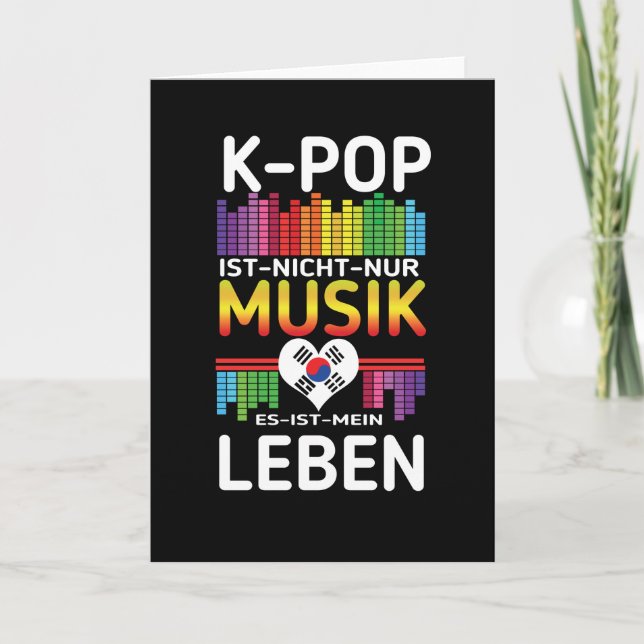 Tarjeta K-Pop Music Kpop K Pop Life (Anverso)