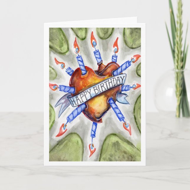 Tarjeta Ka-Boom Heart (Anverso)