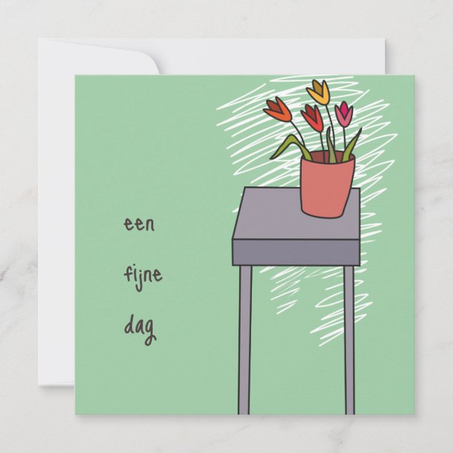 Tarjeta kaart felicitatie (Anverso)