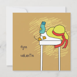 Tarjeta kaart fijne vakantie