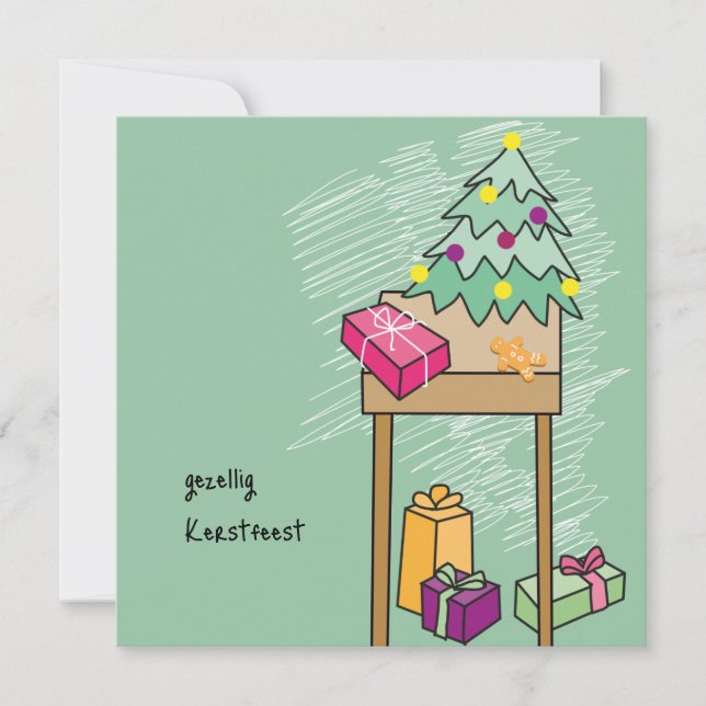 Tarjeta kaart Kerst (Anverso)