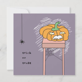 Tarjeta kaart tafeltje halloween