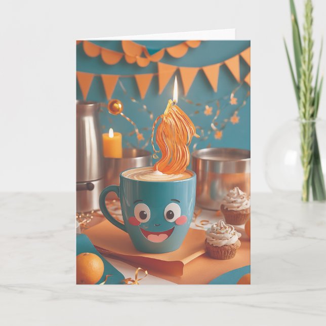 Tarjeta Kaffee Break Birthday Cheer (Anverso)
