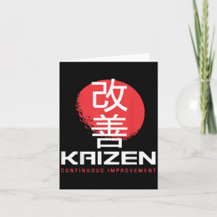 Tarjeta Kaizen Mejora Continua Kai Zen Japonés Mot