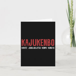 Tarjeta Kajukenbo Karate Judo Jiu Jitsu Kenpo Kung Fu