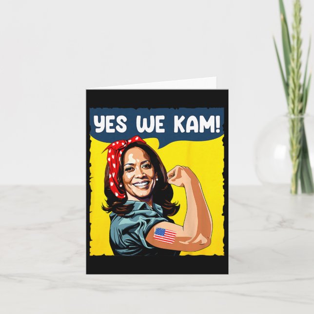 Tarjeta Kam Rosie El Riveter De La Presidenta Kamala Harr (Anverso)