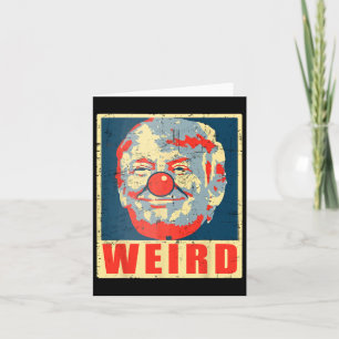 Tarjeta Kamala contra Trump Retro ventilado de payaso Trum