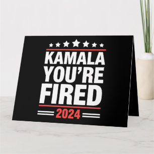 Tarjeta Kamala estás despedida Kamala Harris 2024