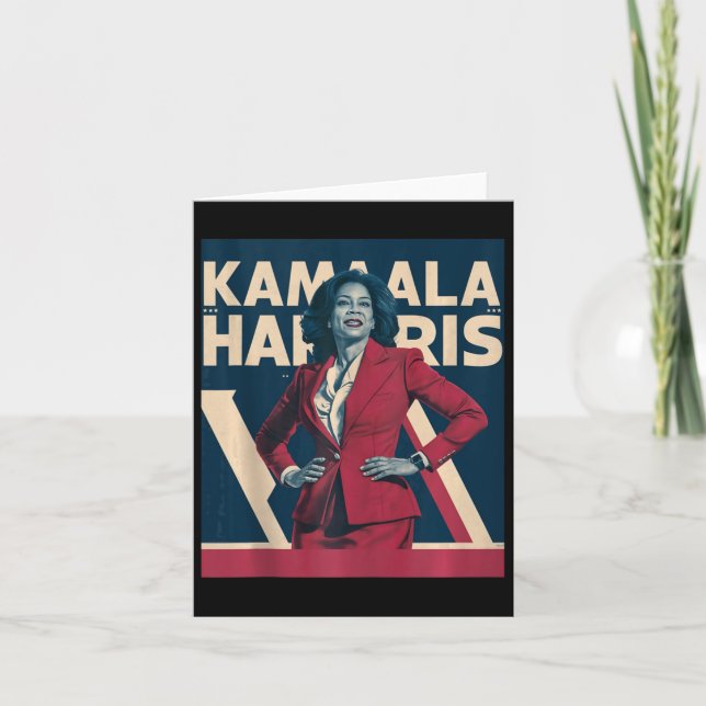 Tarjeta Kamala Harris 2024 - Diseño De Fuerza (Anverso)