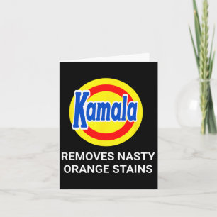 Tarjeta Kamala Harris 2024 retira el Naranja desagradable
