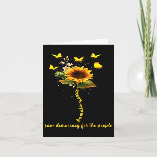 Tarjeta Kamala Harris 2024 Salva La Democracia Para El Pue (Anverso)