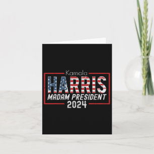 Tarjeta Kamala Harris 2024 Señora Presidenta Disfraz de El