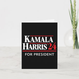 Tarjeta Kamala Harris 24 Presidente 2024
