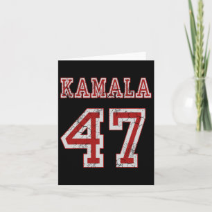 Tarjeta Kamala Harris 47 El Presidente Usa America 2024 El