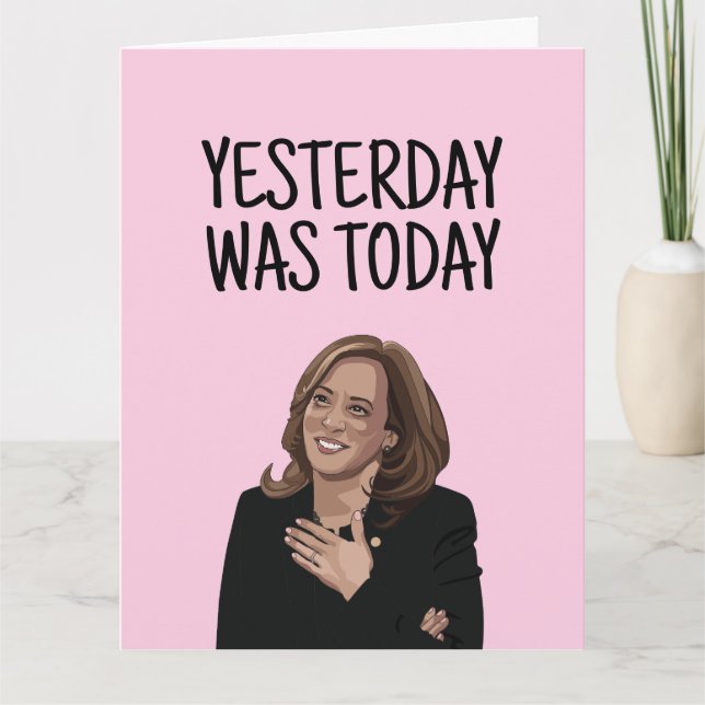 TARJETA KAMALA HARRIS BENEFICIO DE CUMPLEAÑOS (Anverso)