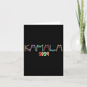 Tarjeta Kamala Harris Cat Letting Funny Cat Ladies Para K