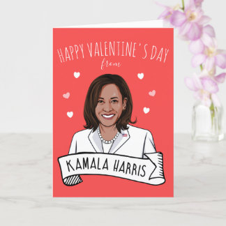 Tarjeta Kamala Harris Día de San Valentín
