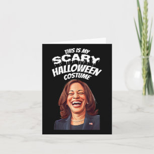 Tarjeta Kamala Harris divertida broma aterradora de Hallow