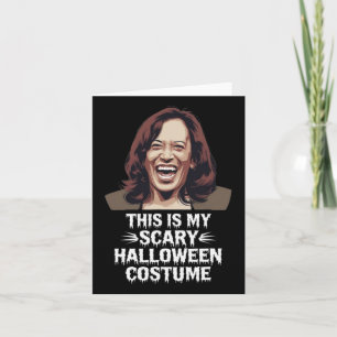 Tarjeta Kamala Harris divertida Este es mi disfraz de Hall