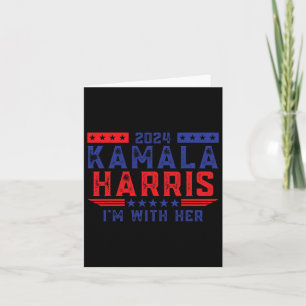 Tarjeta Kamala Harris Estoy con su elección 2024