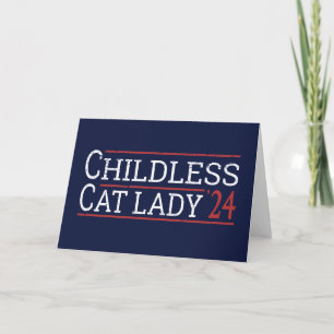 Tarjeta Kamala Harris - Gato sin hijos Lady 2024 I