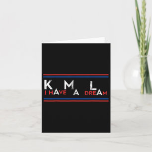 Tarjeta Kamala Harris Mlk Kml Yo Tengo Un Papel De Sueño E