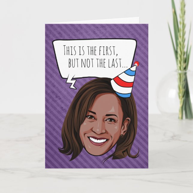 Tarjeta Kamala Harris: No es el último deseo de cumpleaños (Anverso)
