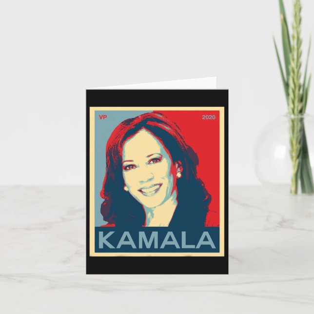 Tarjeta Kamala Harris Para El Vicepresidente 2020 (Anverso)