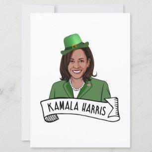 Tarjeta Kamala Harris St. Patrick's Day