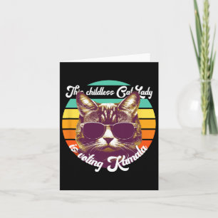 Tarjeta Kamala Harris Tim Wheimer Waltz - Gato sin hijos L