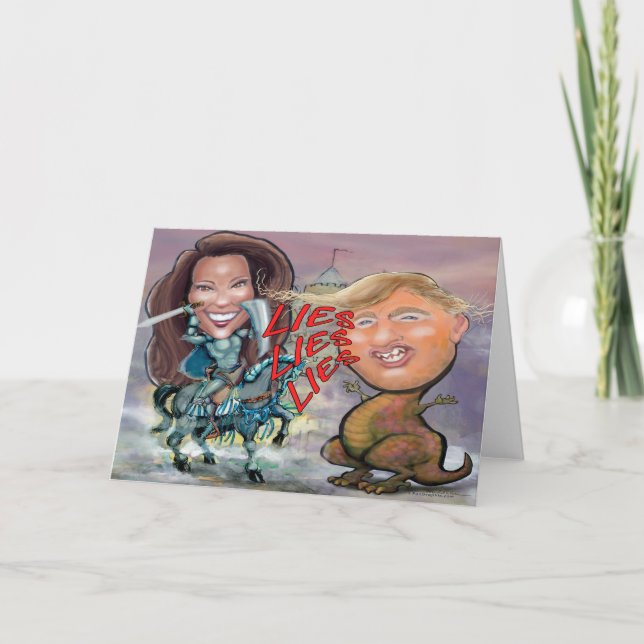 Tarjeta Kamala Harris Trump (Anverso)
