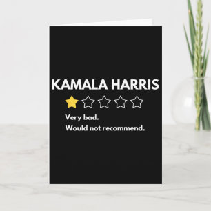Tarjeta Kamala Harris Una 1 Calificación De Estrellas Muy 