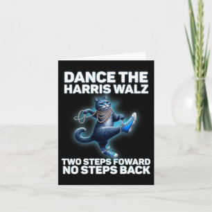 Tarjeta Kamala Harris Wheimer 2024 Waltz Dance 2 Pasos Par