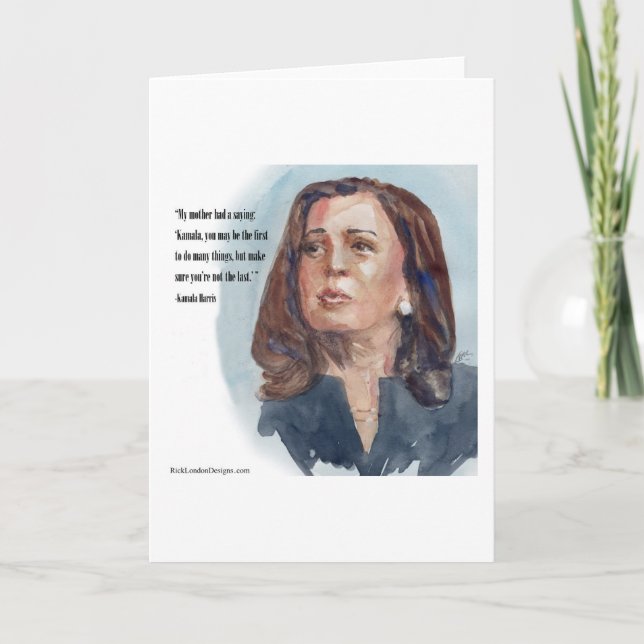 Tarjeta Kamala Harris y presupuesto (Anverso)