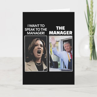 Tarjeta Kamala I Want To Speak To The Manager Trump Mcdona