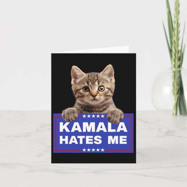 Tarjeta Kamala me odia el conservador patrio pro-triunfo 2 (Anverso)