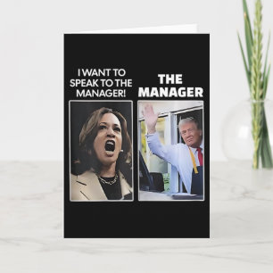 Tarjeta Kamala Quiero Hablar Con El Gerente Trump Mcdona