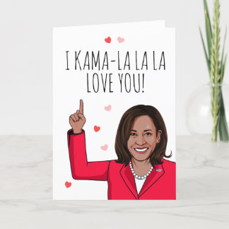 Tarjeta Kamala - Te amo Kama-la-la, Valentine