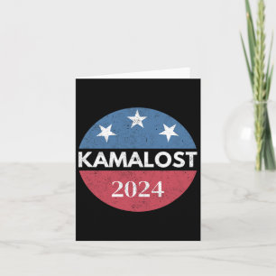 Tarjeta Kamalost Kamala Perdió Elección 2024 Trump Ganó 47