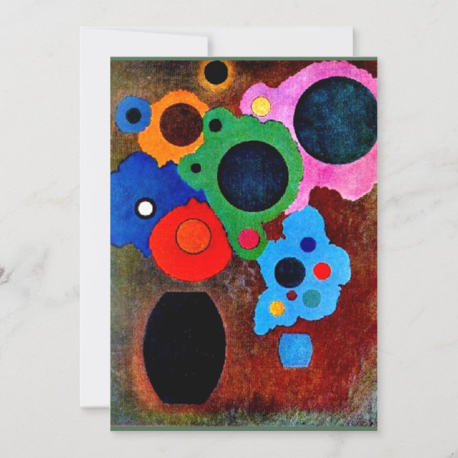 Tarjeta Kandinsky - Aumentando el negro (Anverso)