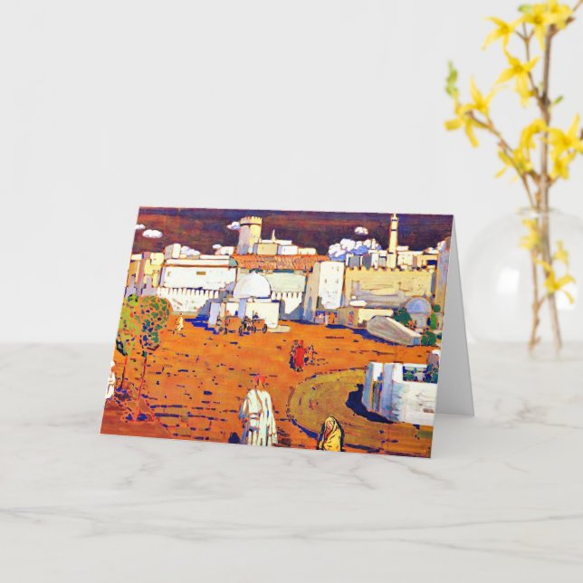 Tarjeta Kandinsky - Ciudad árabe (flor amarilla)