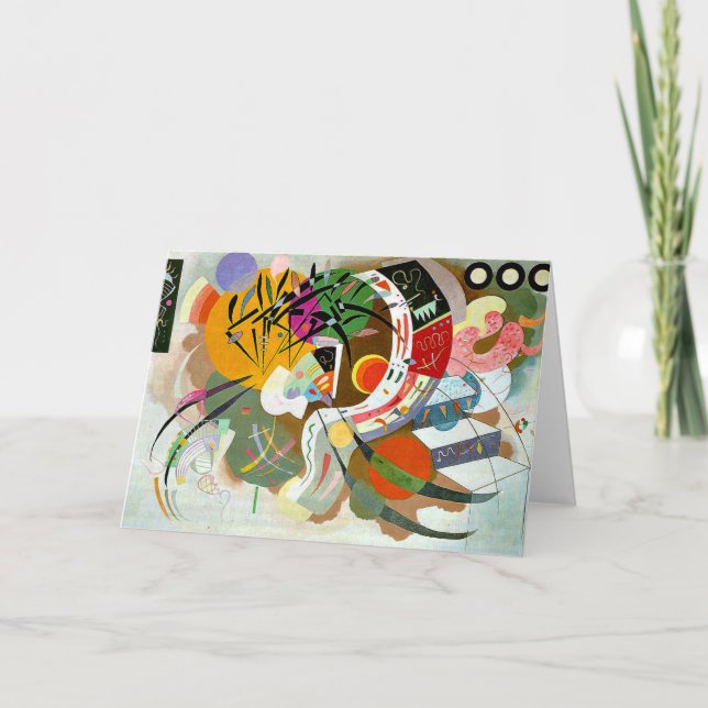 Tarjeta Kandinsky - Curva dominante, pintura colorida (Anverso)