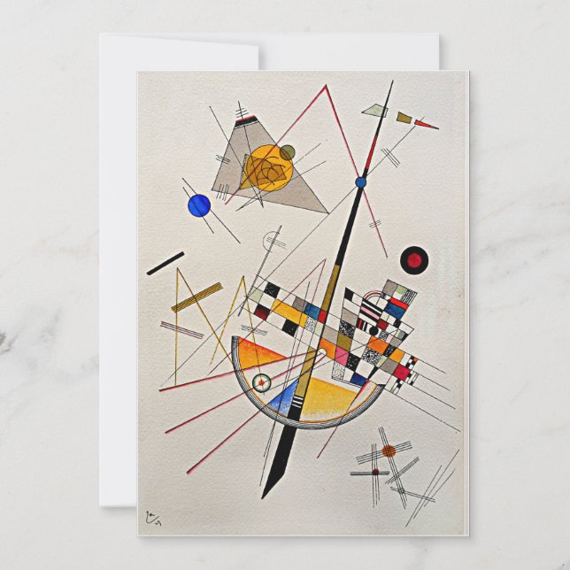 Tarjeta Kandinsky - Delicada tensión (Anverso)