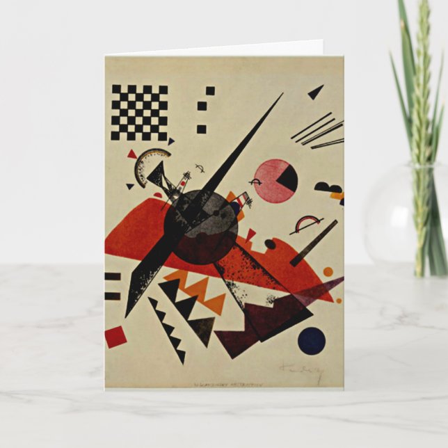 Tarjeta Kandinsky - Naranja (Anverso)